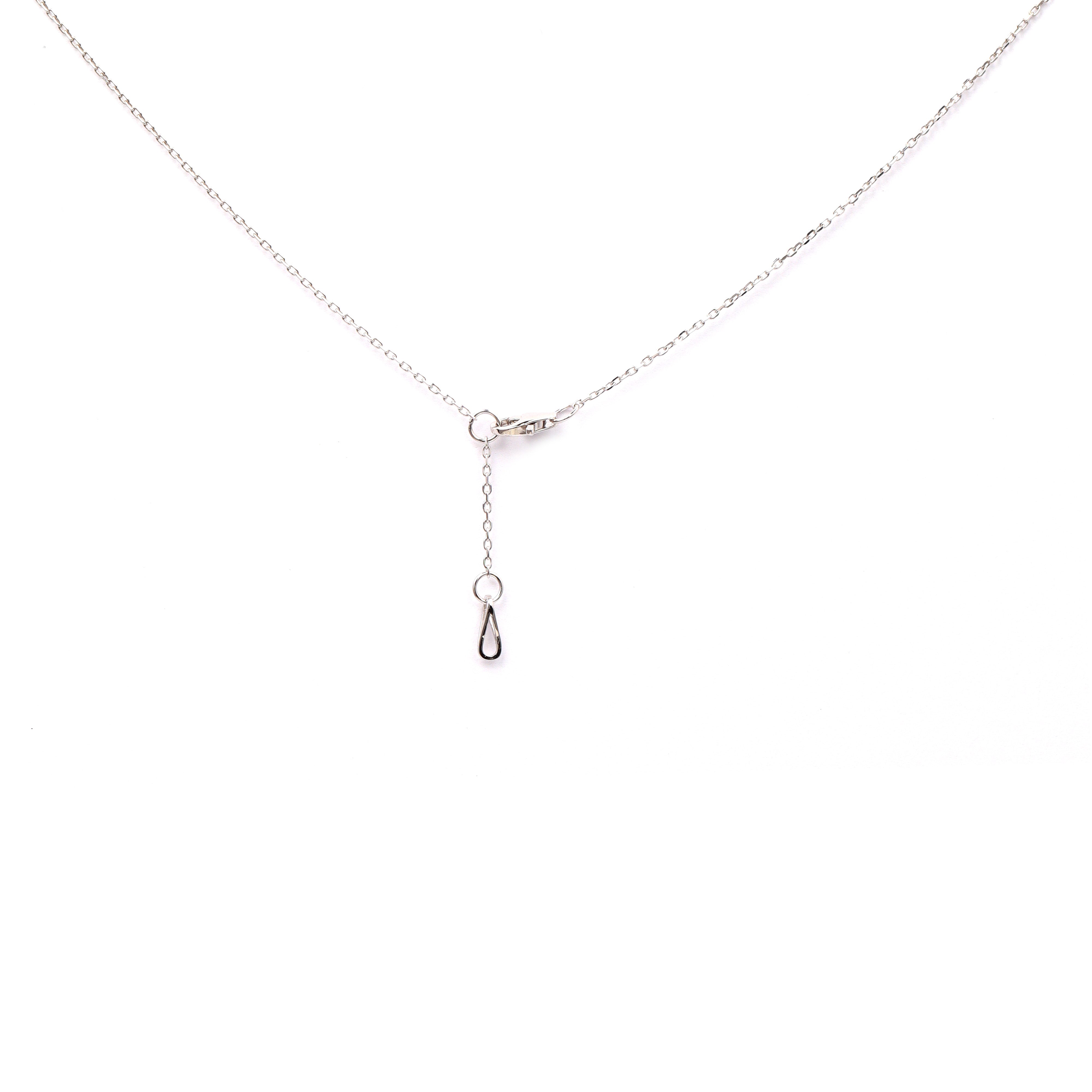 18K Gold Round Brilliant Diamond Five Bezel Necklace 0.15ct tw. A00093 - FABER JEWELS