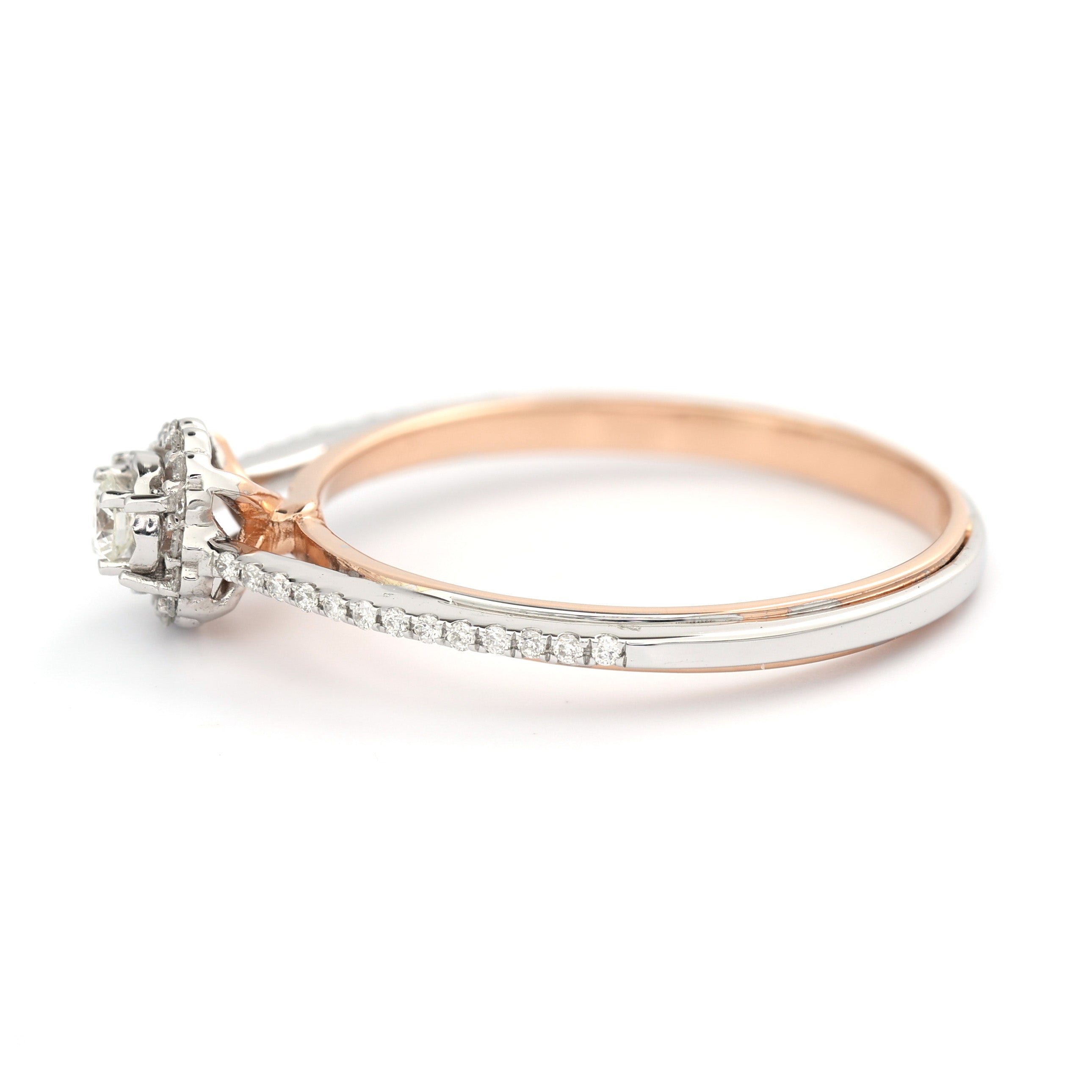 18K Round Brilliant Diamond Ring 0.15ct tw. A00087 - FABER JEWELS