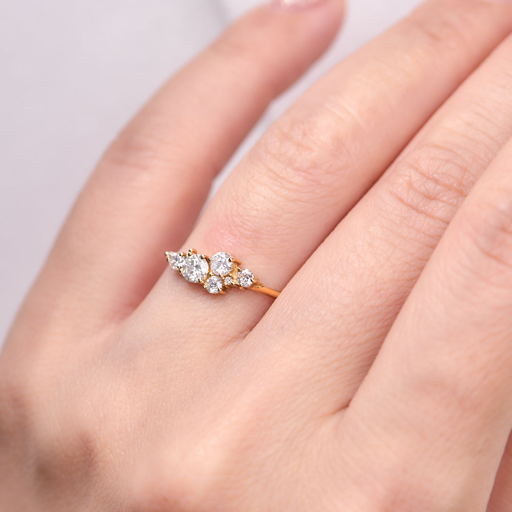 18K Gold Diamond Ring 0.52ct tw. A00240 - FABER JEWELS