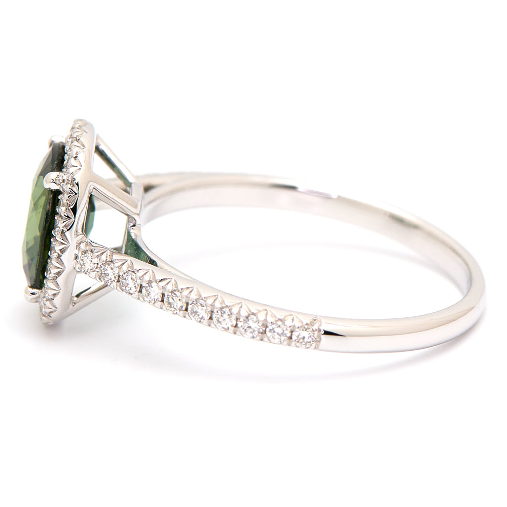 18K Gold Australian Parti-Colour Sapphire Diamond Ring 1.62ct CC0046 - FABER JEWELS