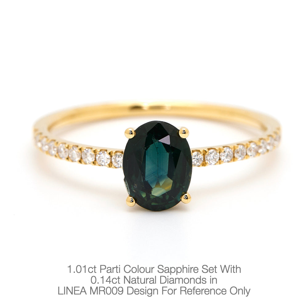 18K Gold Natural Diamond Linea ring mount MR009 t.c.w. 0.15ct - FABER JEWELS