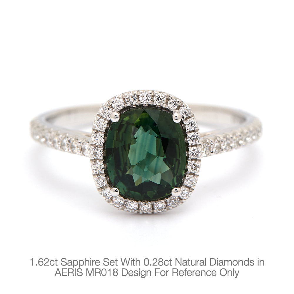 18K Gold Natural Diamond Aeris Ring Mount MR018 - FABER JEWELS
