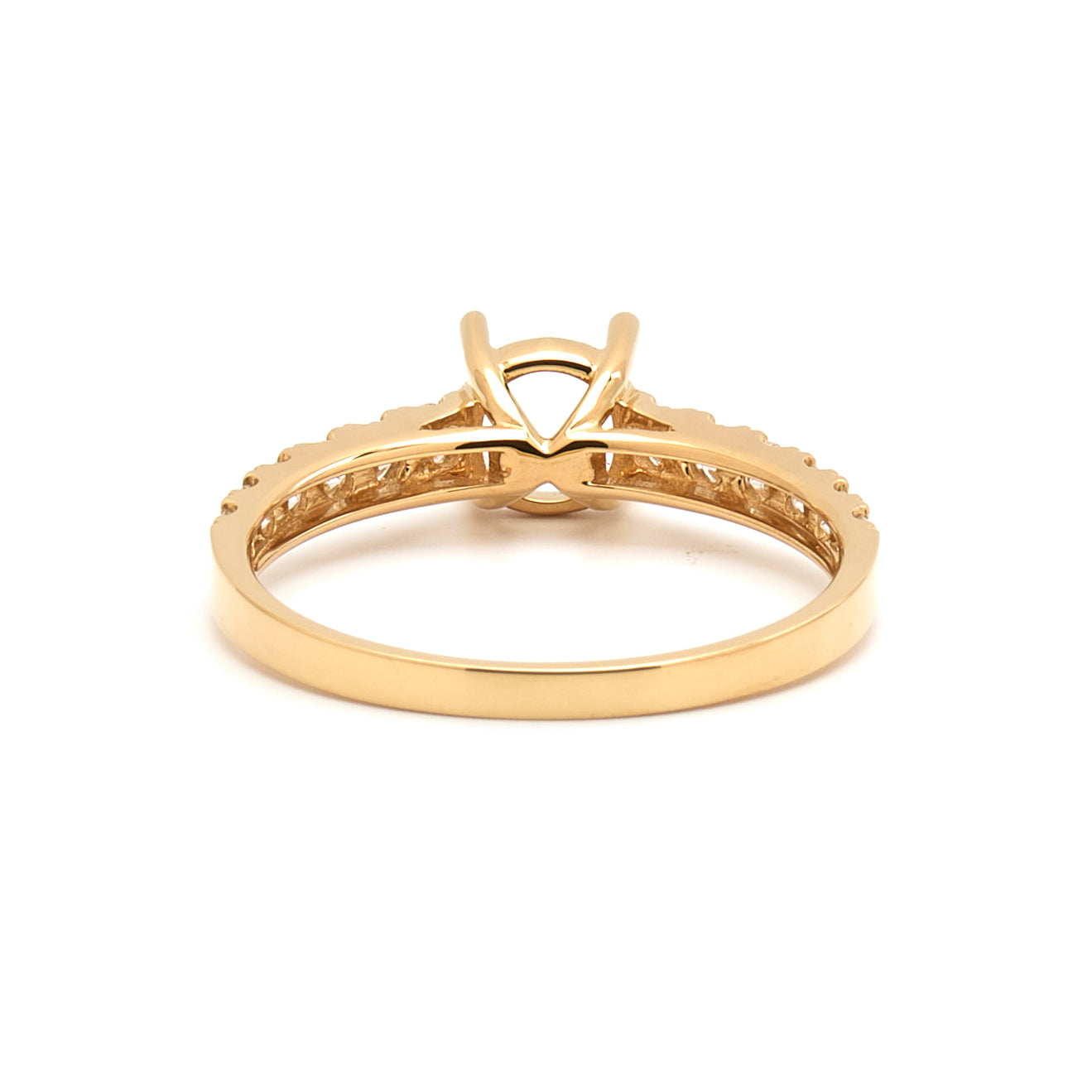 18K Gold Natural Diamond Liora ring mount RM1024 t.c.w. 0.37ct