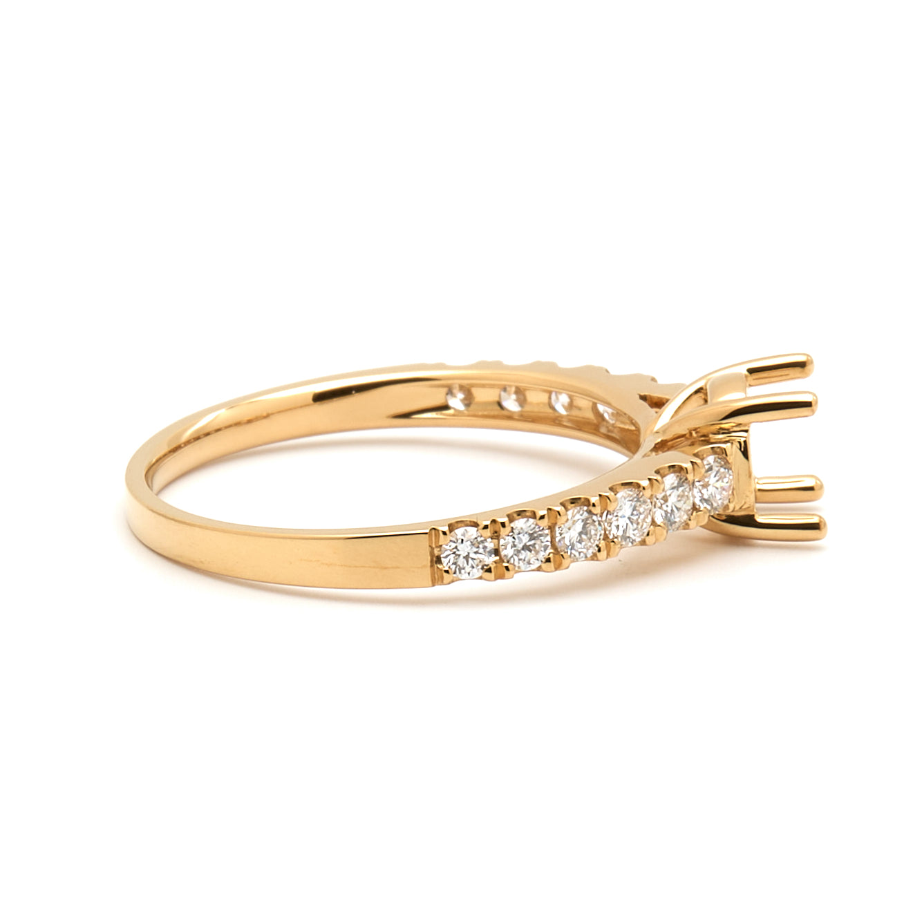 18K Gold Natural Diamond Liora ring mount RM1024 t.c.w. 0.37ct