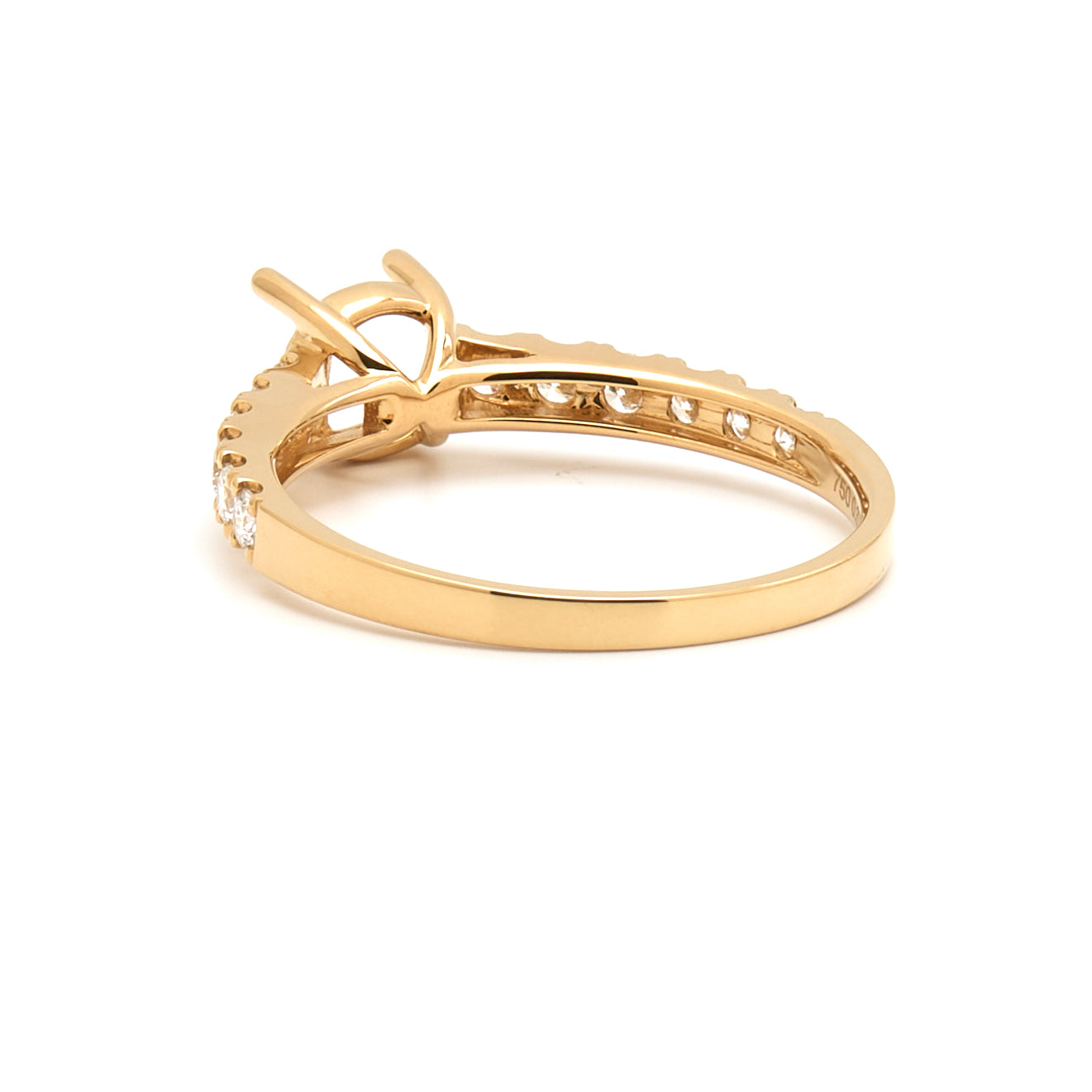 18K Gold Natural Diamond Liora ring mount RM1024 t.c.w. 0.37ct