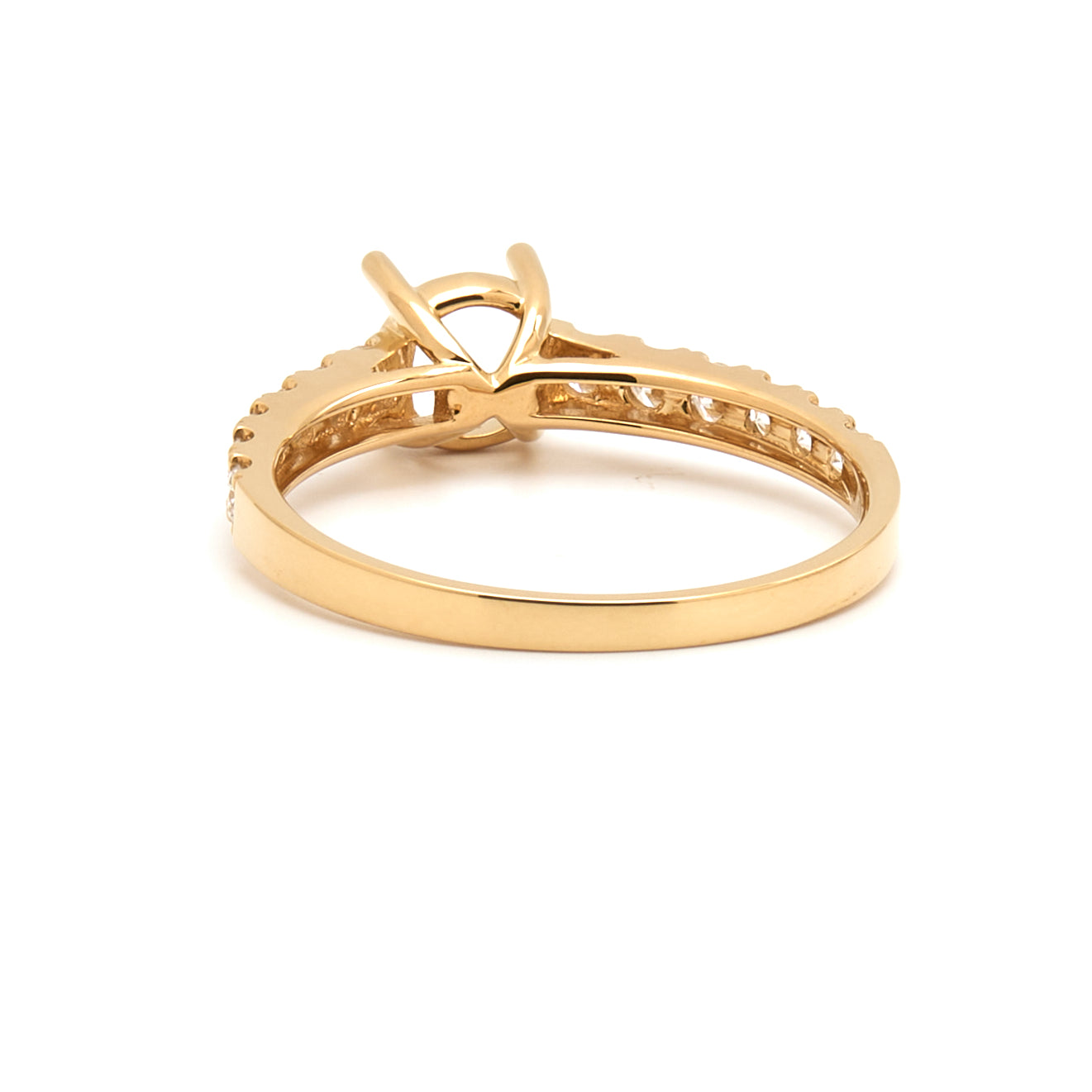 18K Gold Natural Diamond Liora ring mount RM1024 t.c.w. 0.37ct
