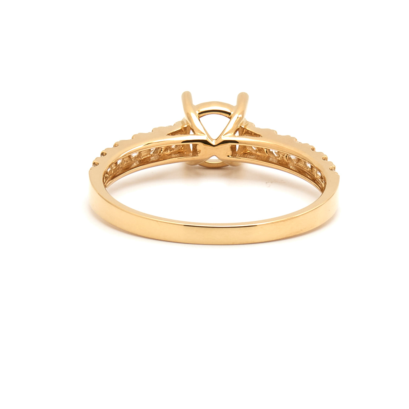 18K Gold Natural Diamond Liora ring mount RM1024 t.c.w. 0.37ct