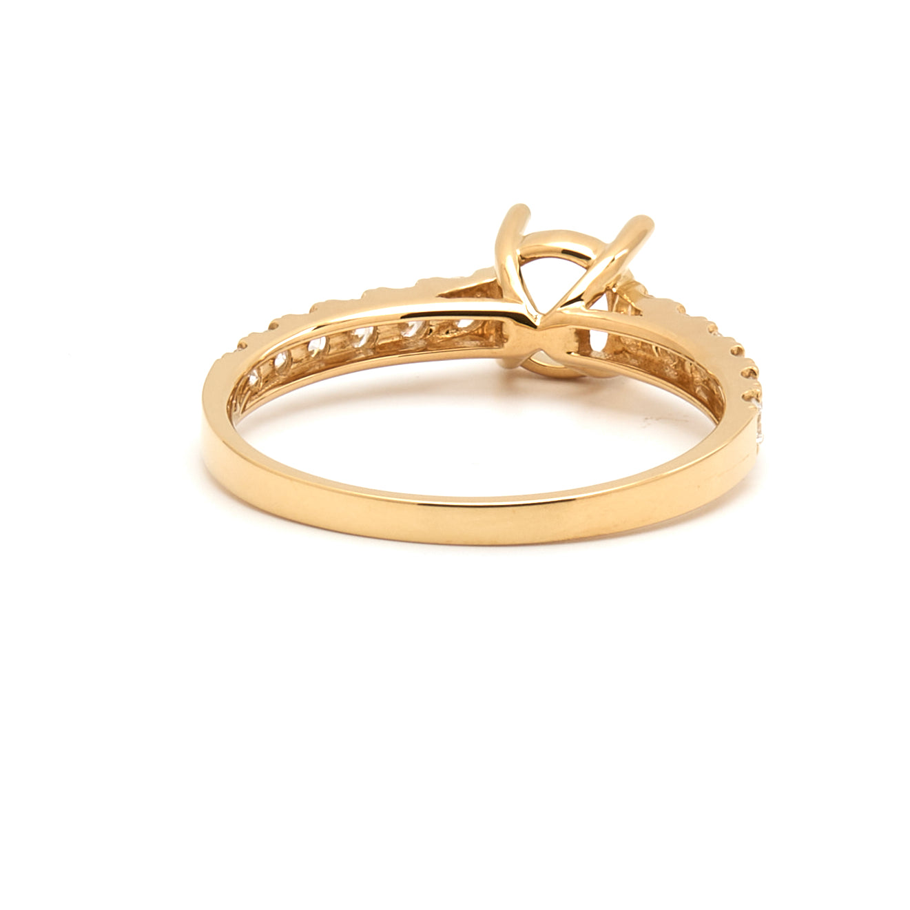 18K Gold Natural Diamond Liora ring mount RM1024 t.c.w. 0.37ct