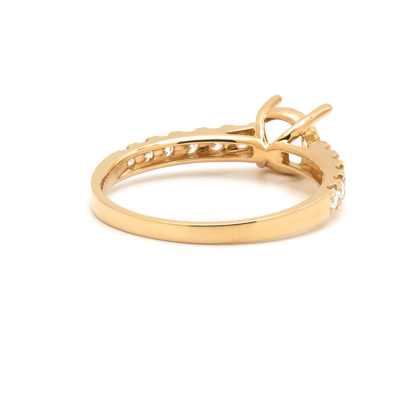 18K Gold Natural Diamond Liora ring mount RM1024 t.c.w. 0.37ct