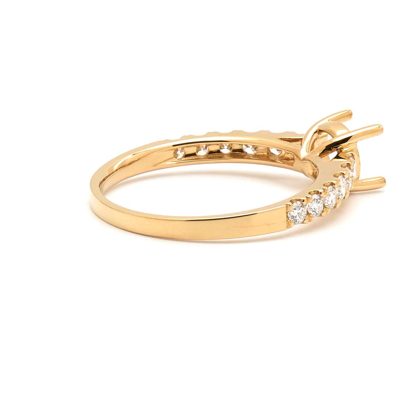 18K Gold Natural Diamond Liora ring mount RM1024 t.c.w. 0.37ct