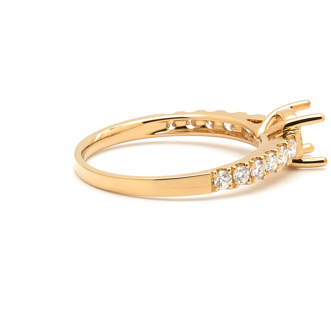 18K Gold Natural Diamond Liora ring mount RM1024 t.c.w. 0.37ct