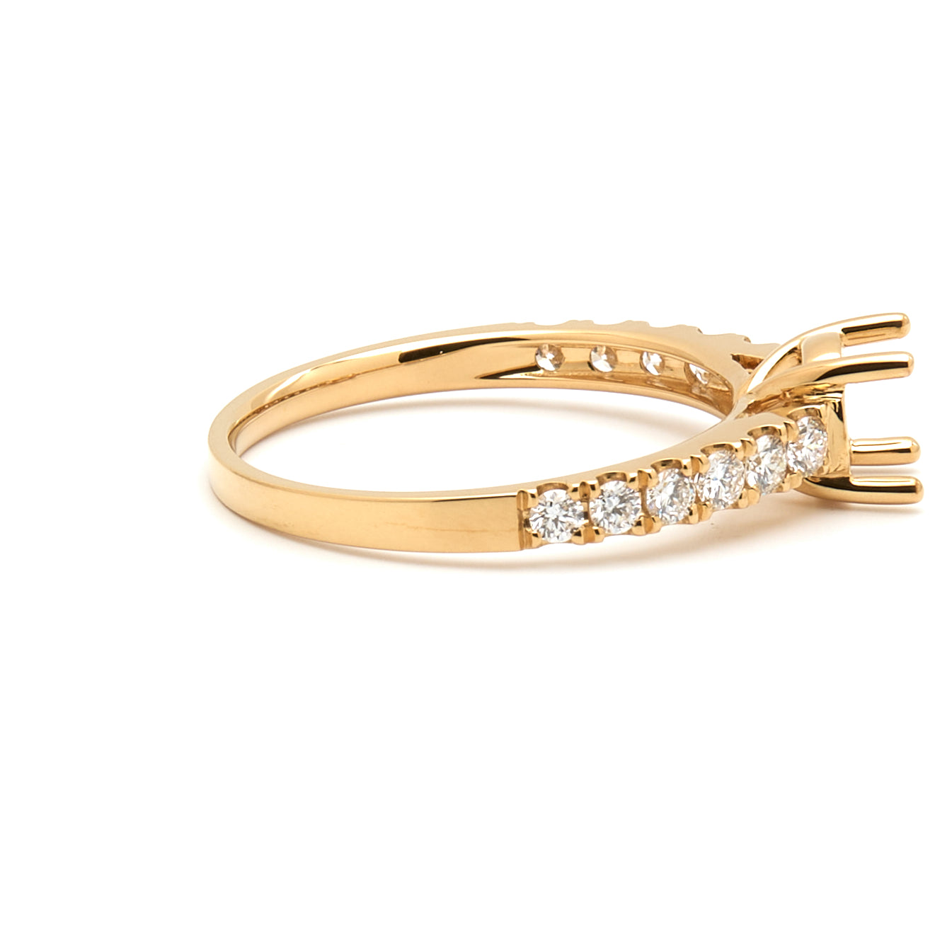 18K Gold Natural Diamond Liora ring mount RM1024 t.c.w. 0.37ct