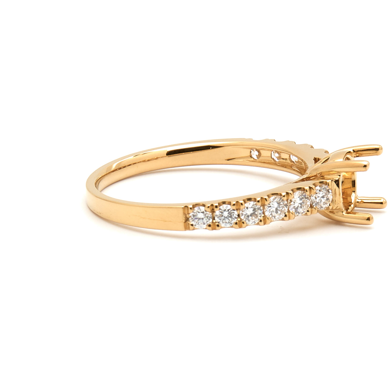 18K Gold Natural Diamond Liora ring mount RM1024 t.c.w. 0.37ct