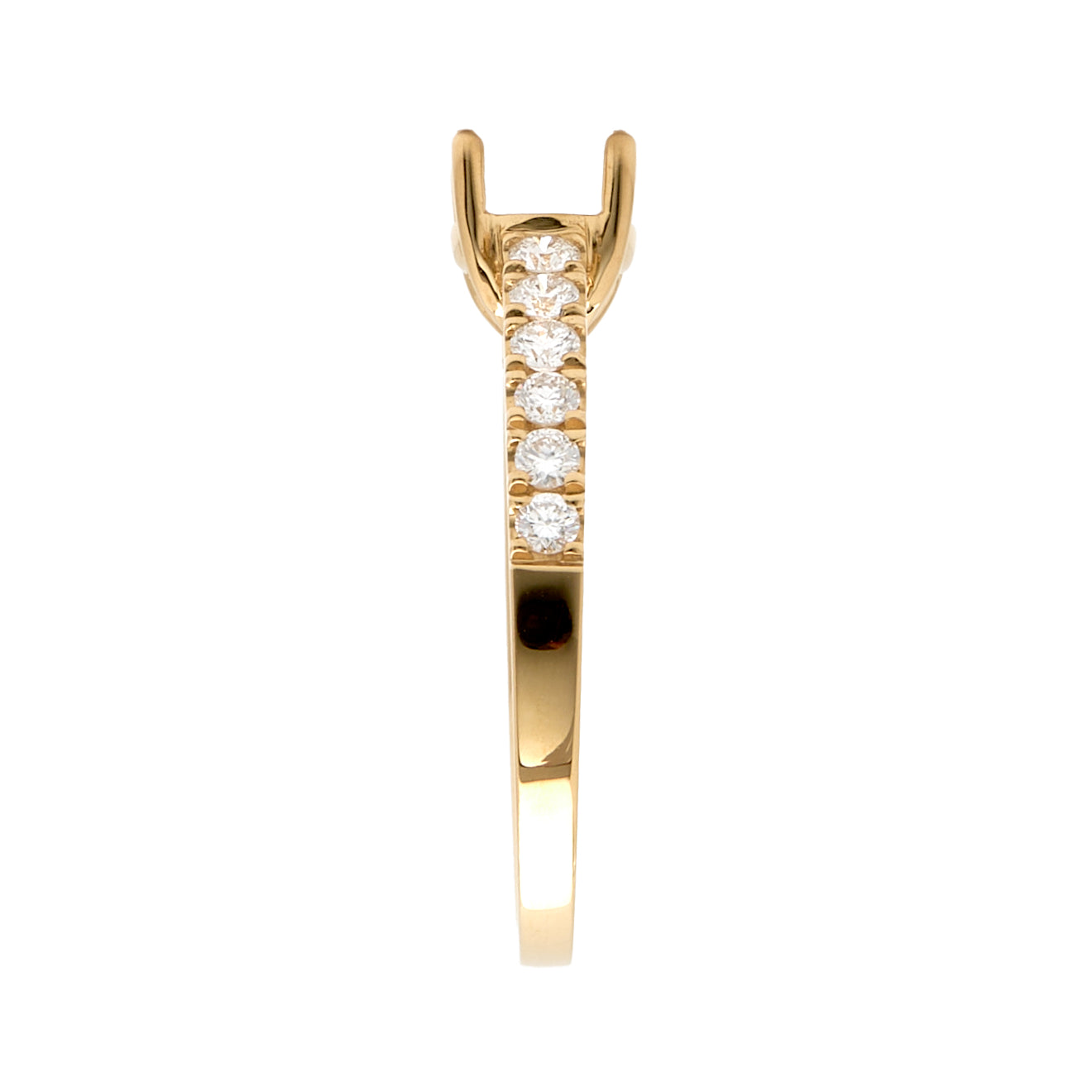 18K Gold Natural Diamond Liora ring mount RM1024 t.c.w. 0.37ct