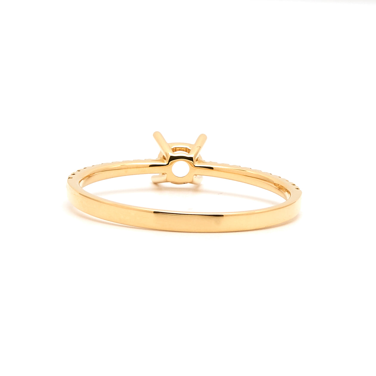18K Gold Natural Diamond Solene ring mount RM1041