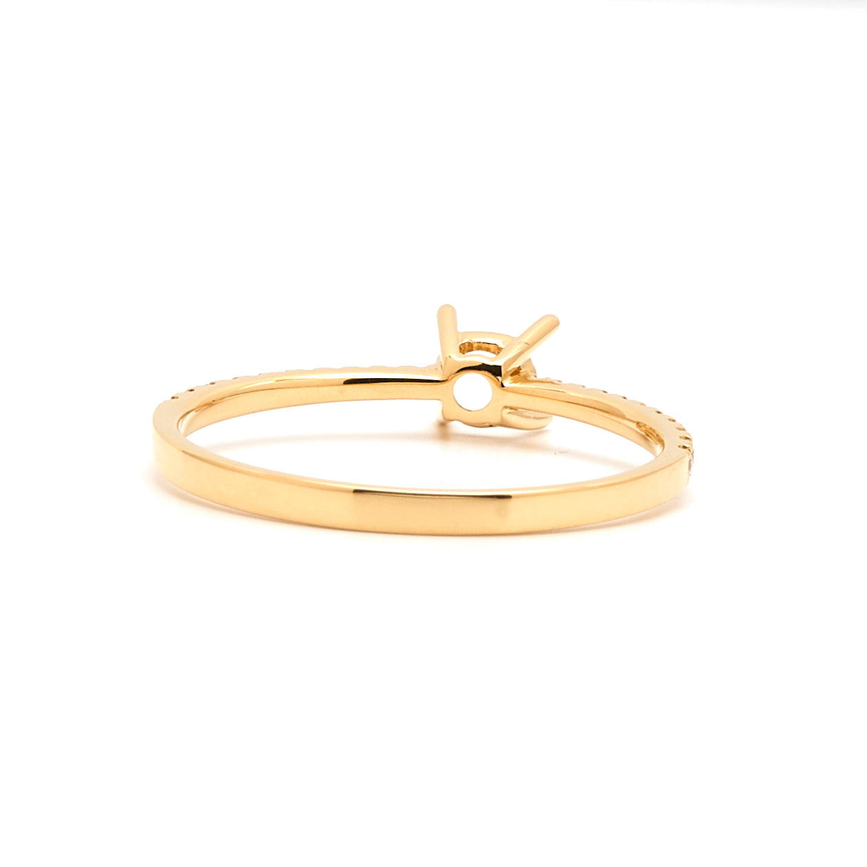 18K Gold Natural Diamond Solene ring mount RM1041