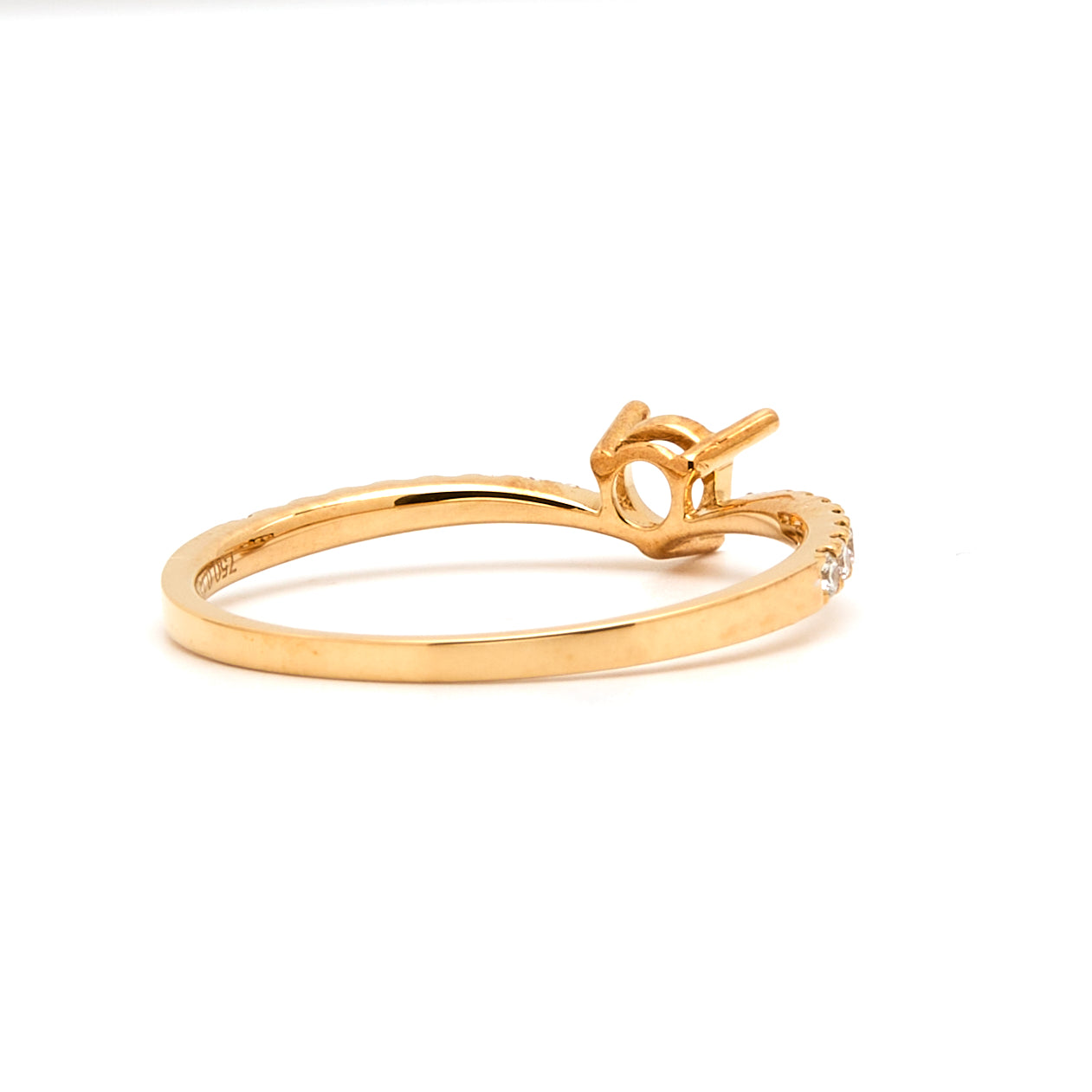 18K Gold Natural Diamond Vera ring mount RM1044