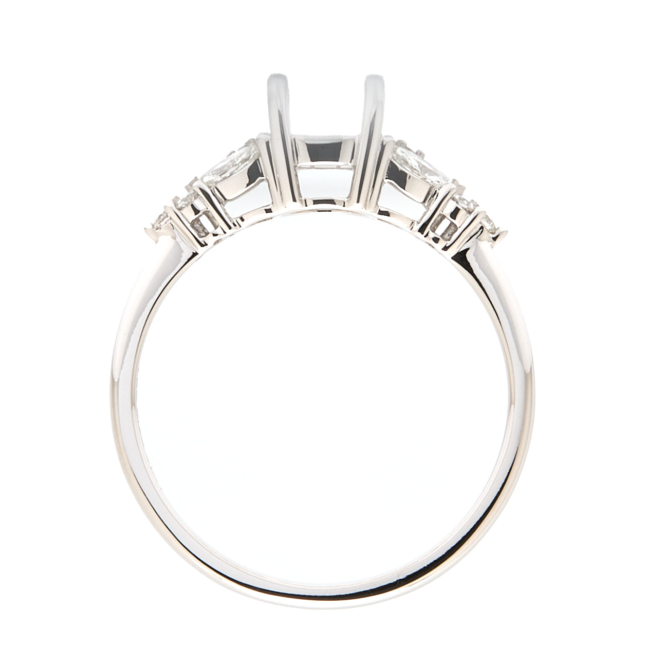 18K Gold Natural Diamond Symphony Bloom Ring Mount MR005-RM1073 - FABER JEWELS