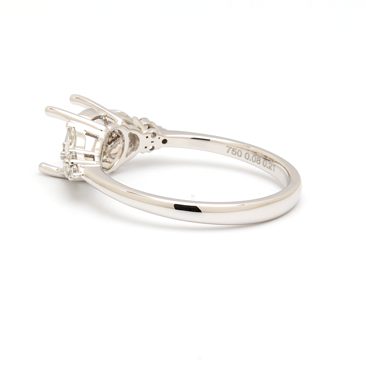 18K Gold Natural Diamond Symphony Bloom Ring Mount MR005-RM1073 - FABER JEWELS