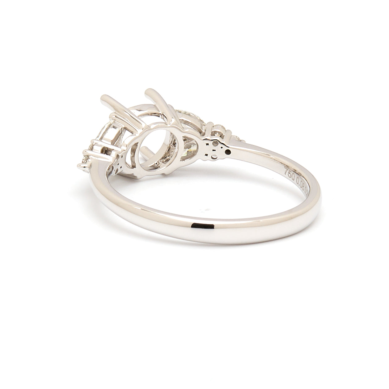 18K Gold Natural Diamond Symphony Bloom Ring Mount MR005-RM1073 - FABER JEWELS