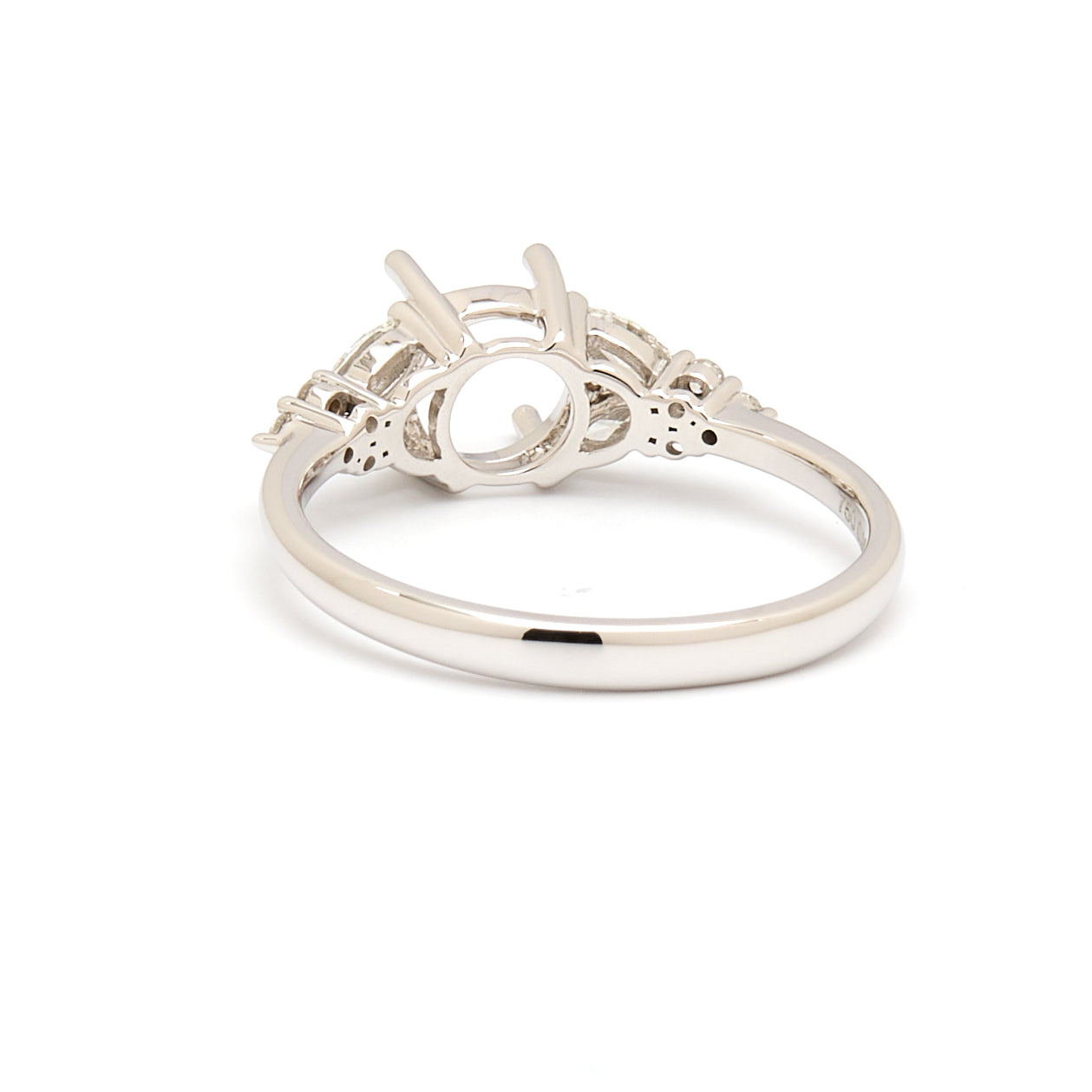 18K Gold Natural Diamond Symphony Bloom Ring Mount MR005-RM1073 - FABER JEWELS