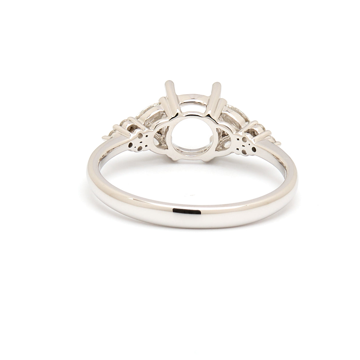 18K Gold Natural Diamond Symphony Bloom Ring Mount MR005-RM1073 - FABER JEWELS