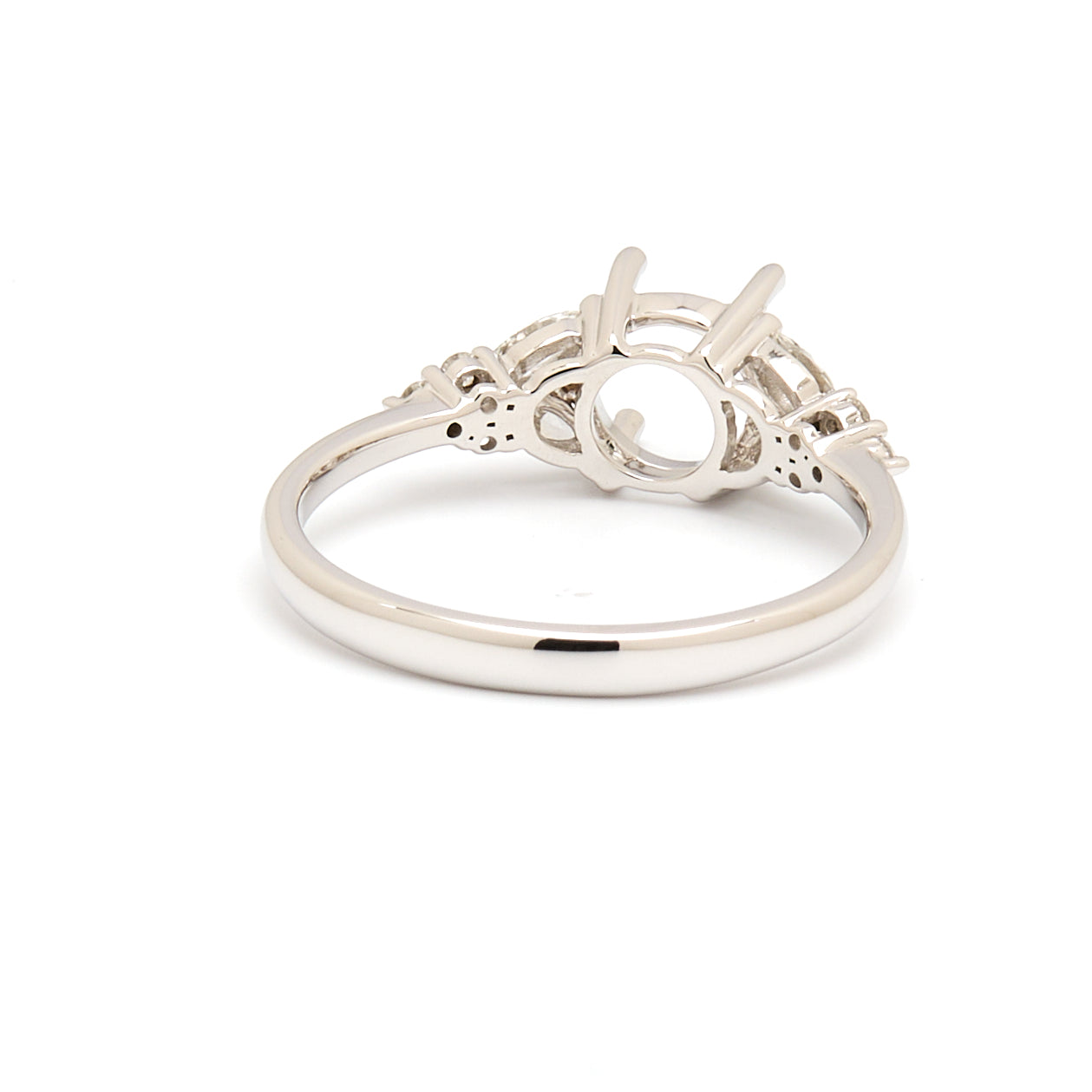 18K Gold Natural Diamond Symphony Bloom Ring Mount MR005-RM1073 - FABER JEWELS