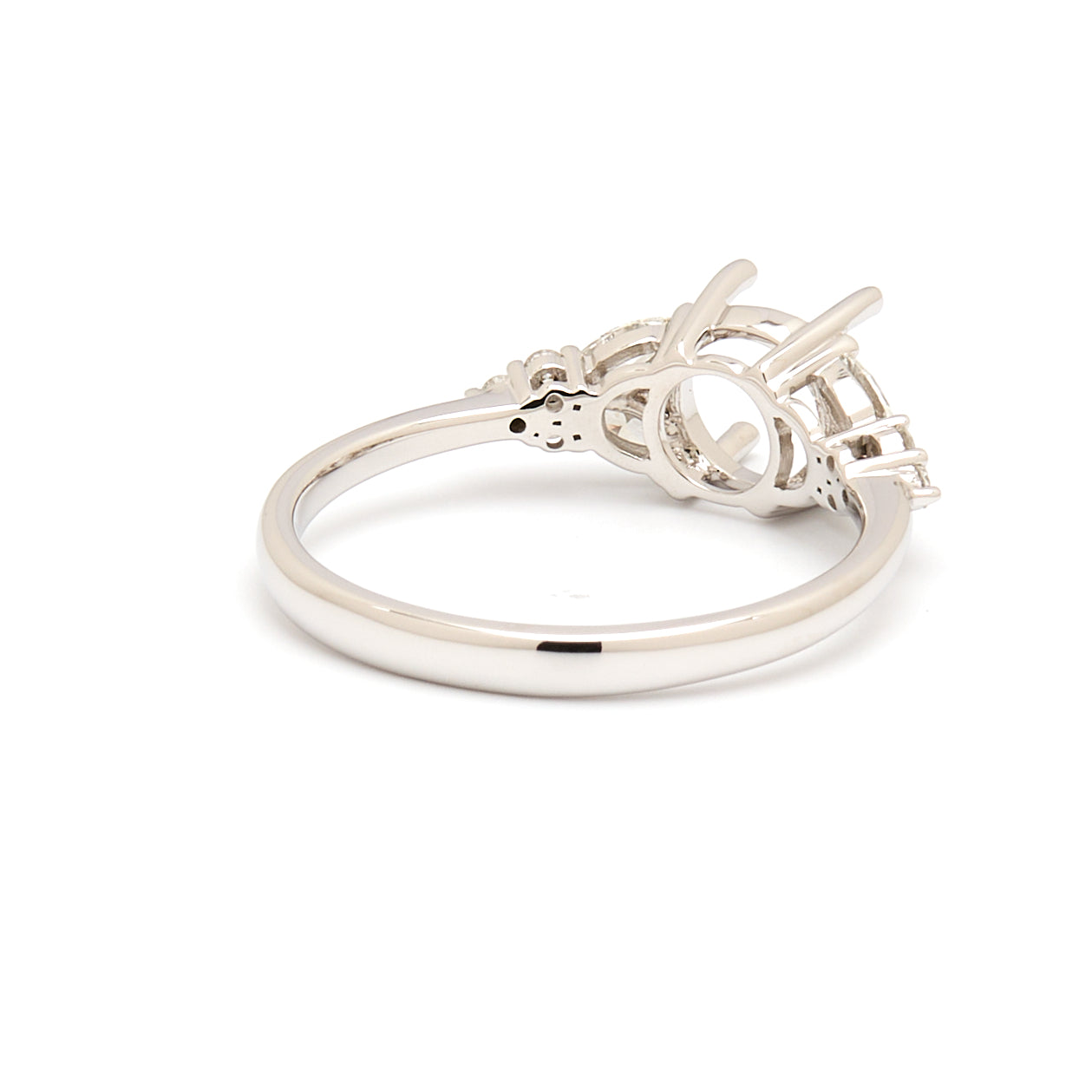 18K Gold Natural Diamond Symphony Bloom Ring Mount MR005-RM1073 - FABER JEWELS