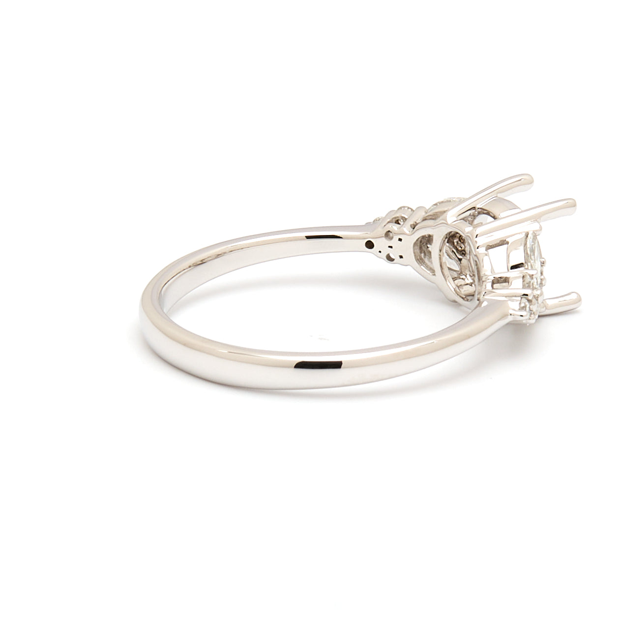 18K Gold Natural Diamond Symphony Bloom Ring Mount MR005-RM1073 - FABER JEWELS