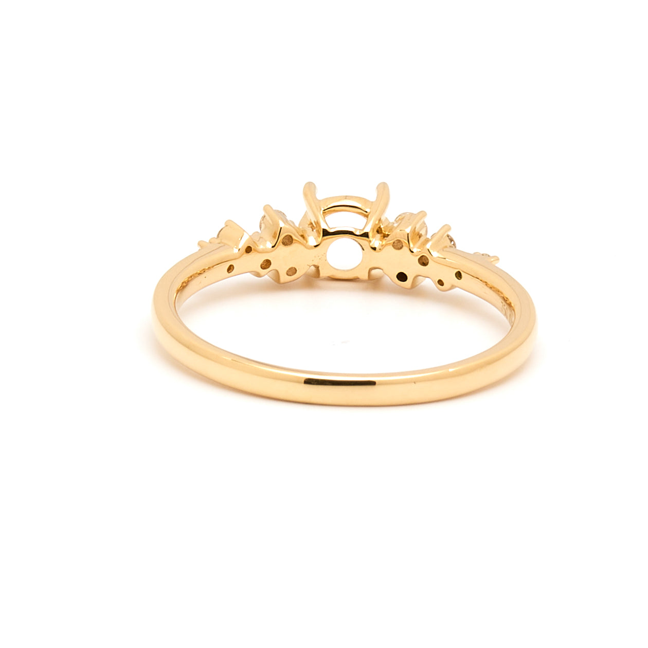 18K Gold Natural Diamond Celestial Bloom Ring Mount MR002-RM1187 - FABER JEWELS