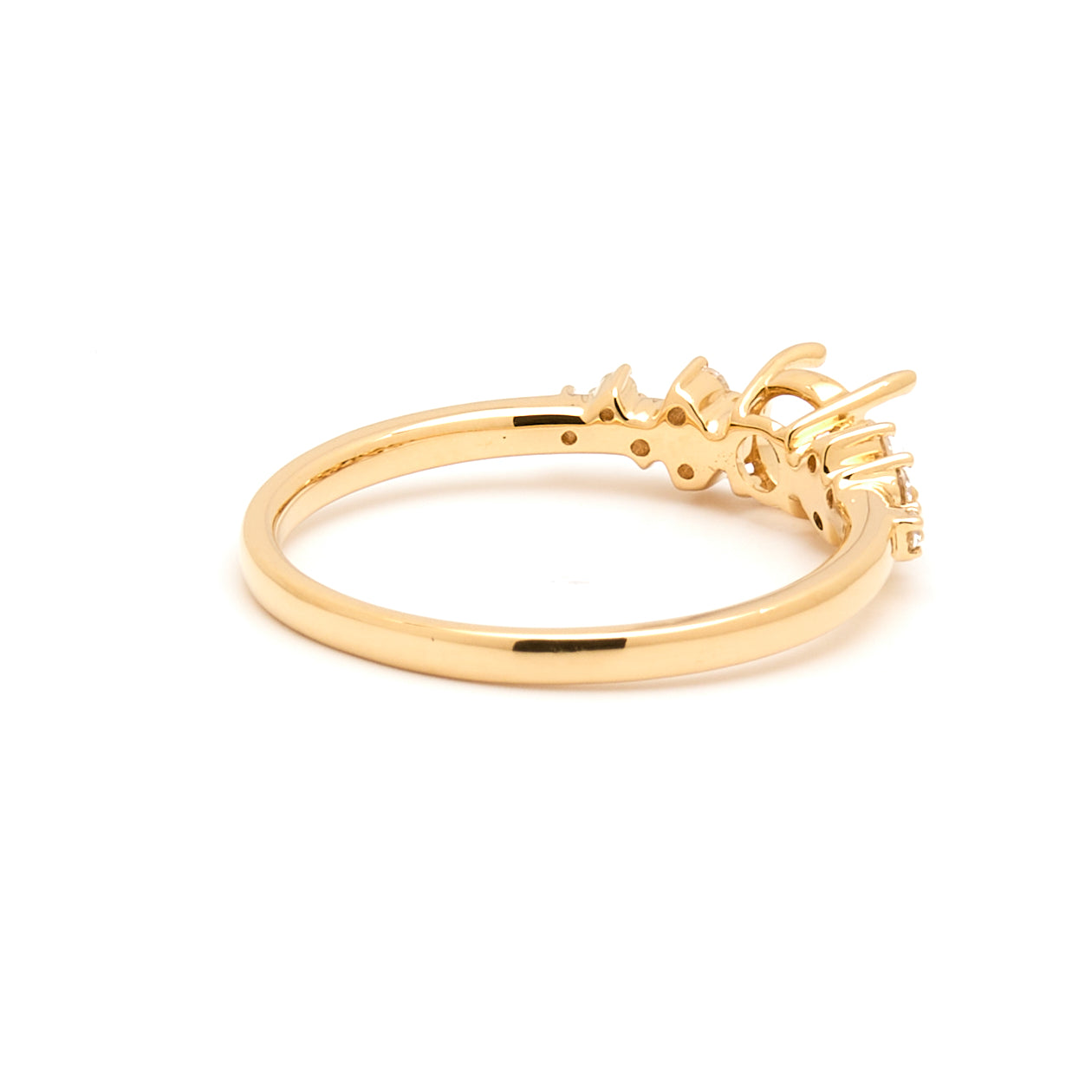 18K Gold Natural Diamond Celestial Bloom Ring Mount MR002-RM1187 - FABER JEWELS