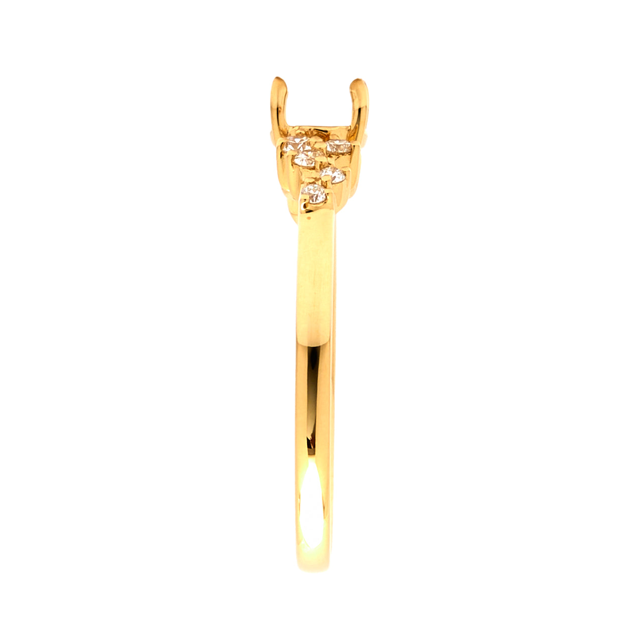 18K Gold Natural Diamond Celestial Bloom Ring Mount MR002-RM1187 - FABER JEWELS