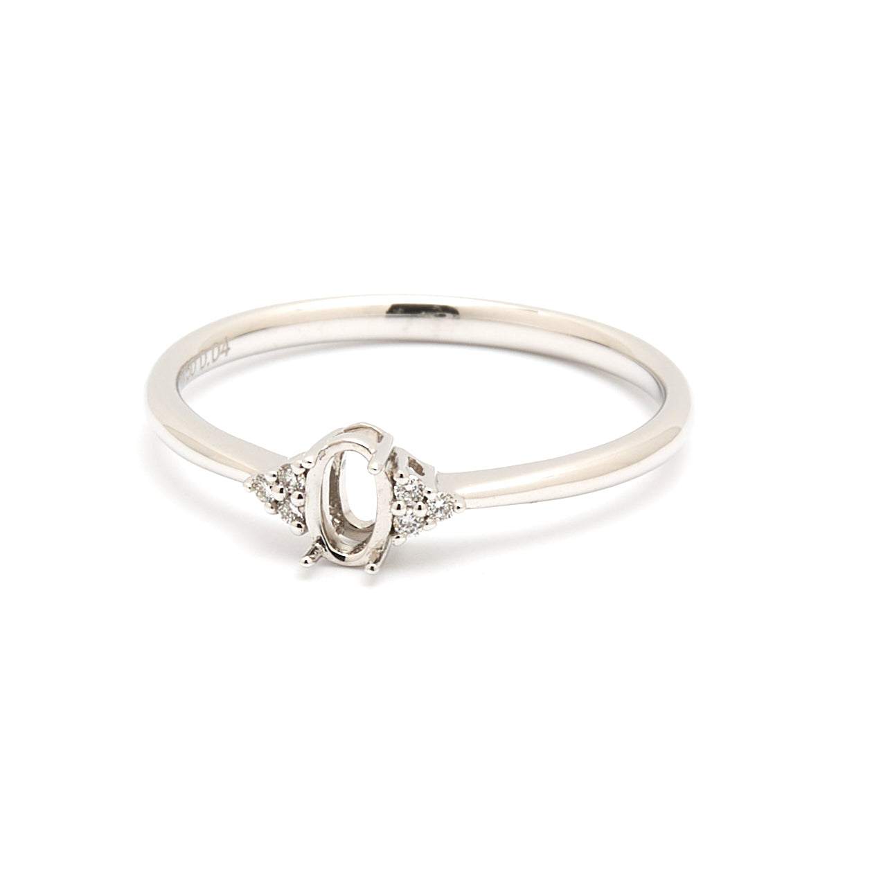 18K Gold Natural Diamond Blossom ring mount RM1202