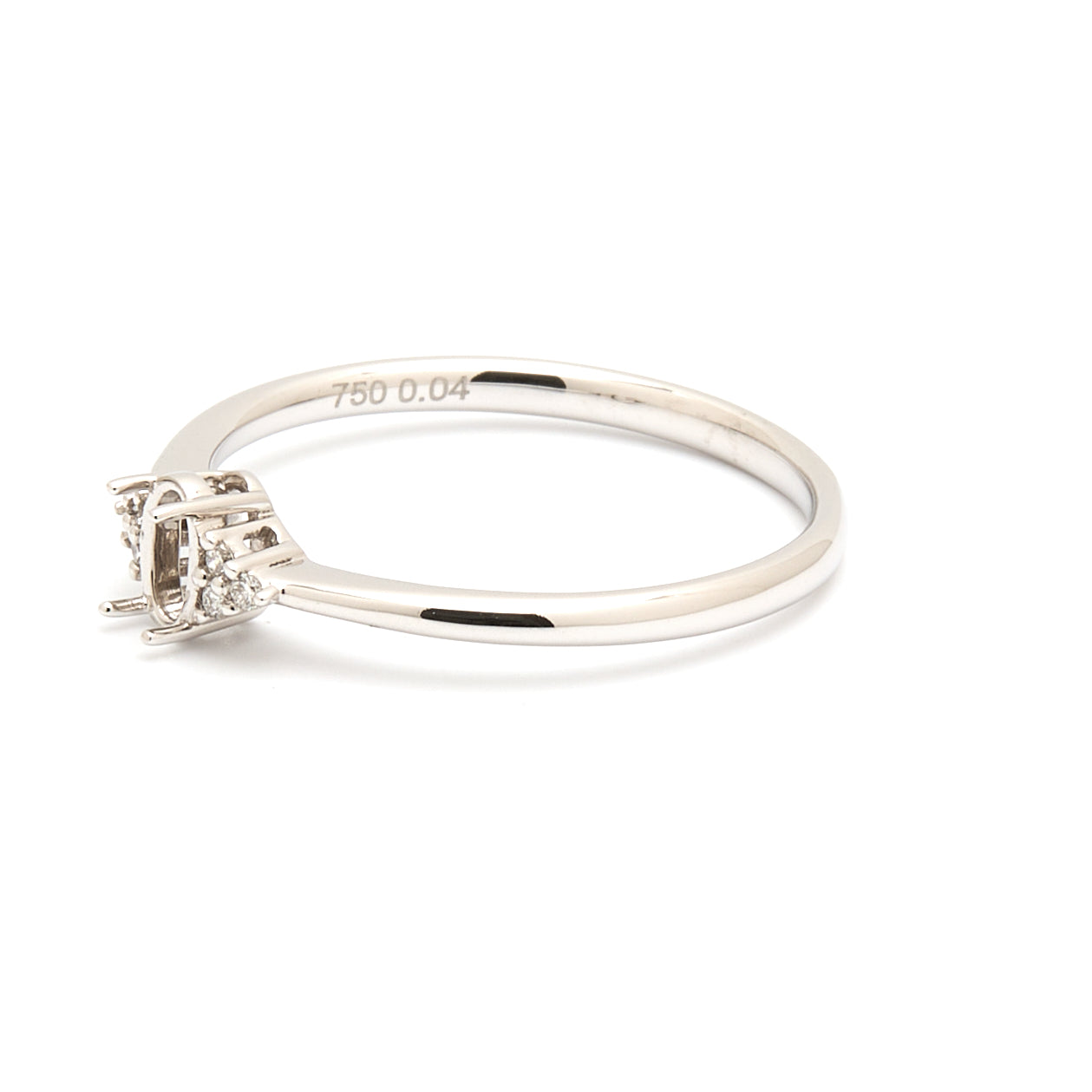 18K Gold Natural Diamond Blossom ring mount RM1202