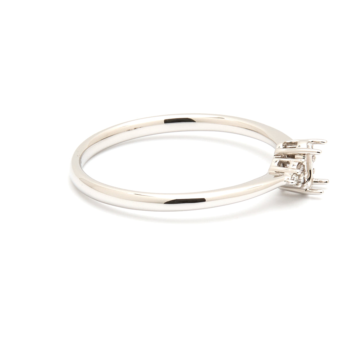 18K Gold Natural Diamond Blossom ring mount RM1202