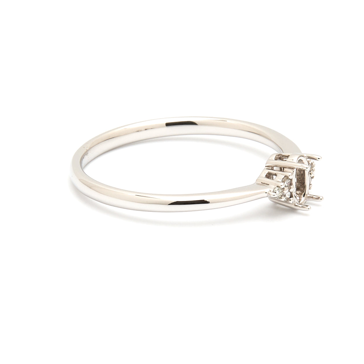 18K Gold Natural Diamond Blossom ring mount RM1202