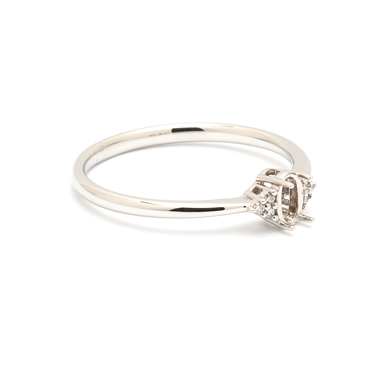18K Gold Natural Diamond Blossom ring mount RM1202