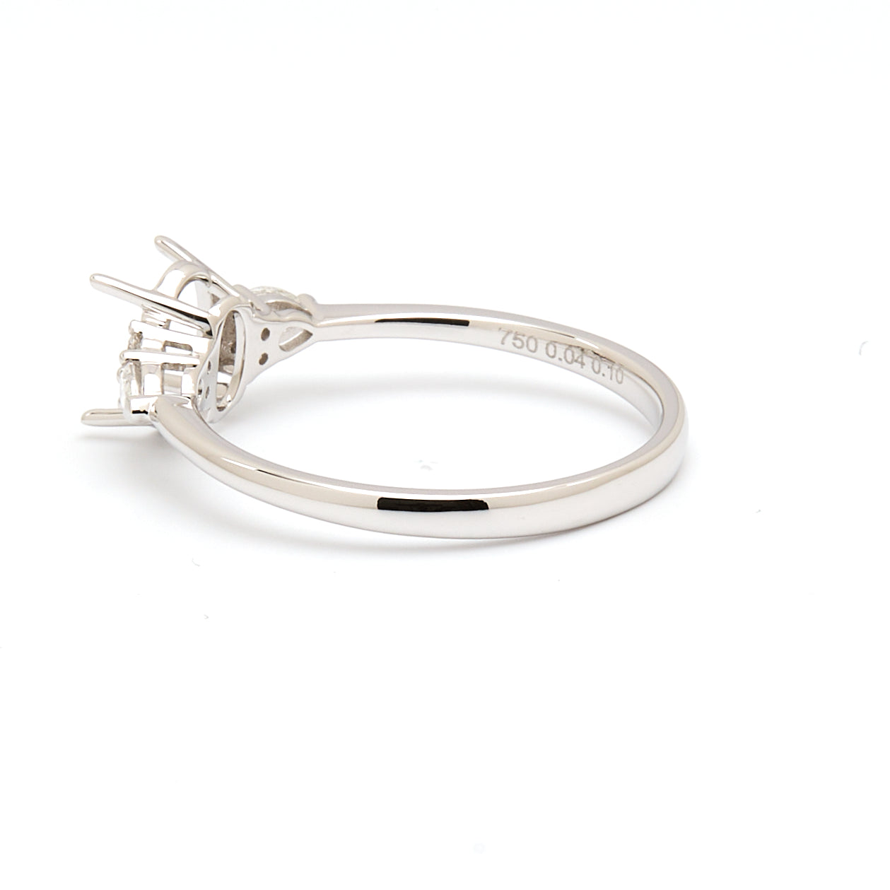 18K Gold Natural Diamond Lustre Cascade Ring Mount MR006 - RM1203 - FABER JEWELS