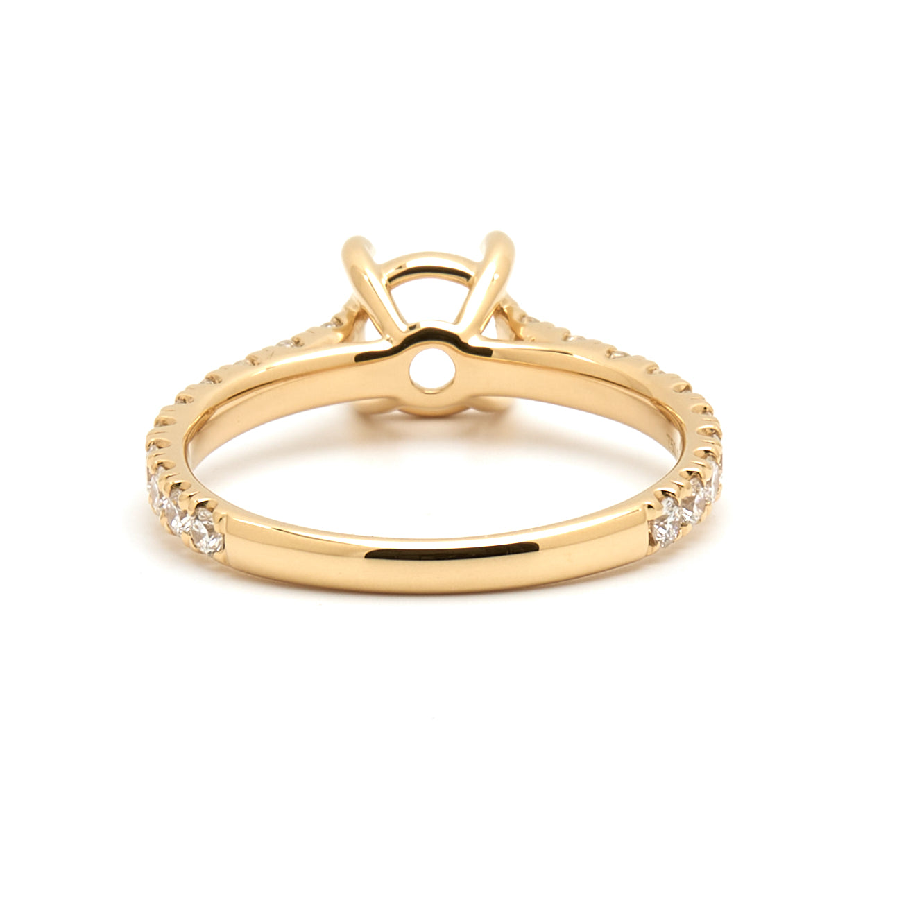 18K Gold Natural Diamond Elyra Ring Mount RM1492 t.c.w. 0.58ct