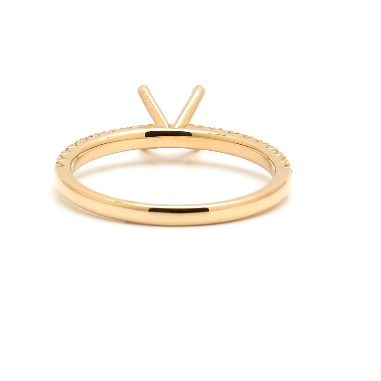 18K Gold Natural Diamond Alina ring mount RM1498 t.c.w. 0.25ct