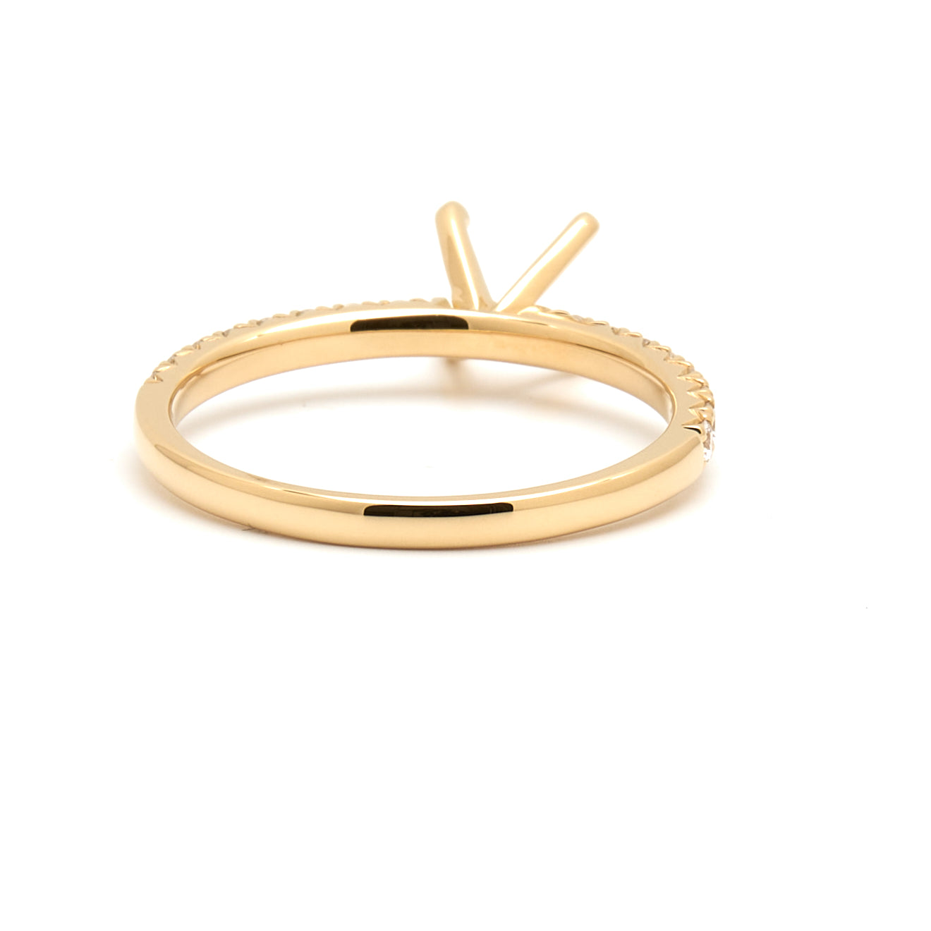 18K Gold Natural Diamond Alina ring mount RM1498 t.c.w. 0.25ct