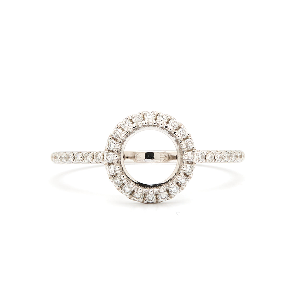 18K Gold Natural Diamond Nova Ring Mount MR016 - RM5014 - FABER JEWELS