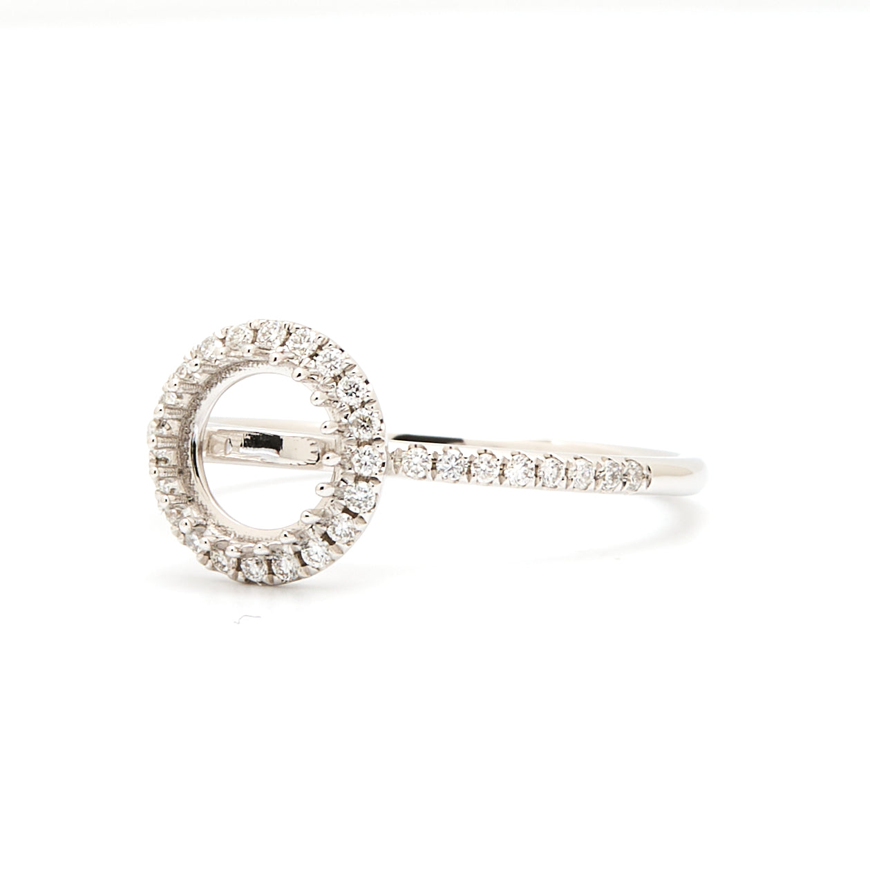 18K Gold Natural Diamond Nova Ring Mount MR016 - RM5014 - FABER JEWELS