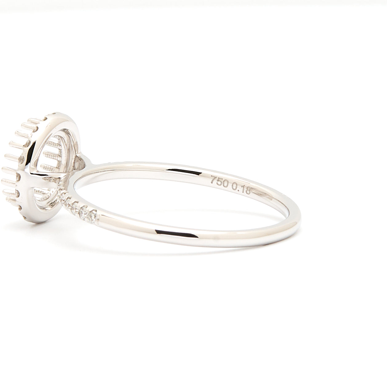 18K Gold Natural Diamond Nova Ring Mount MR016 - RM5014 - FABER JEWELS