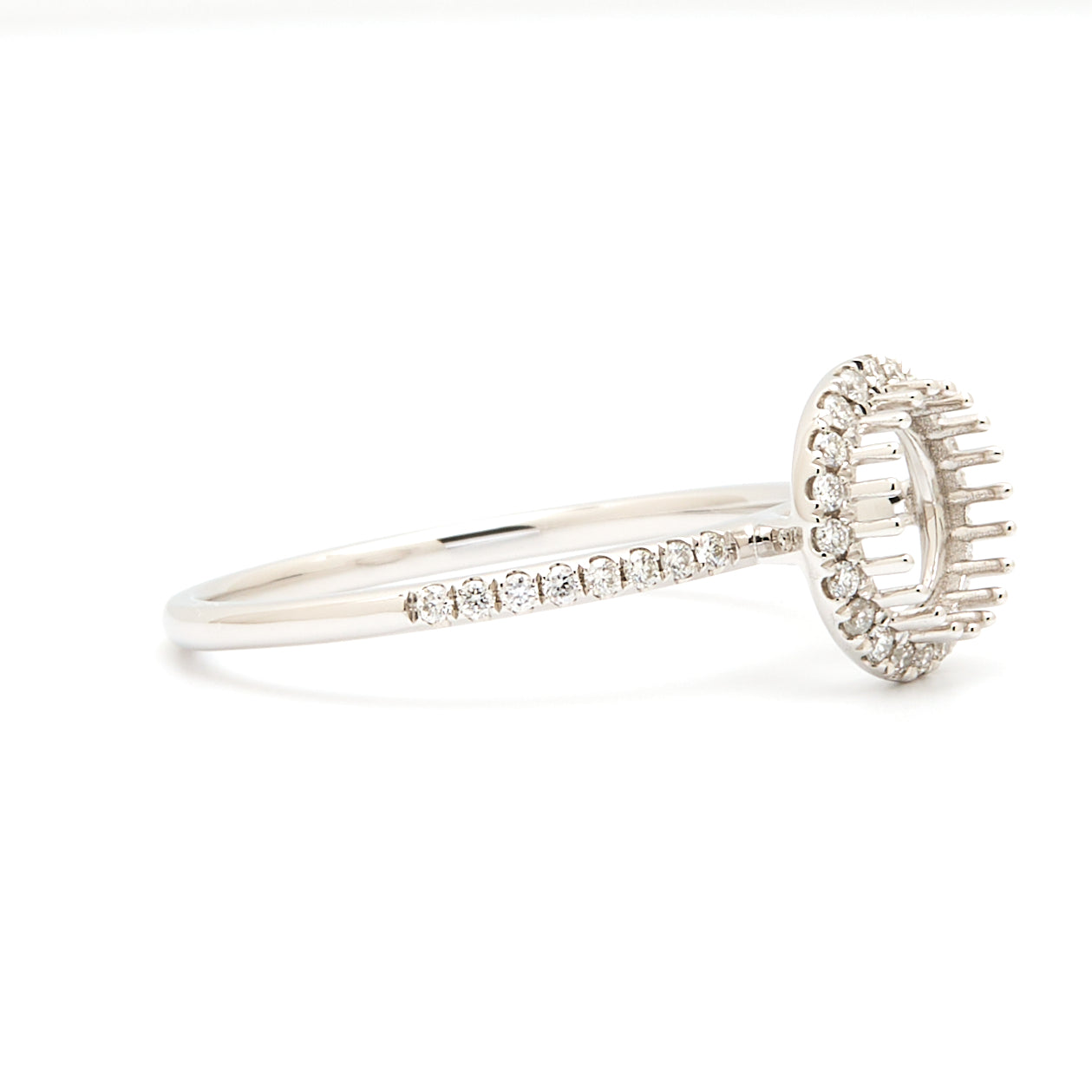 18K Gold Natural Diamond Nova Ring Mount MR016 - RM5014 - FABER JEWELS
