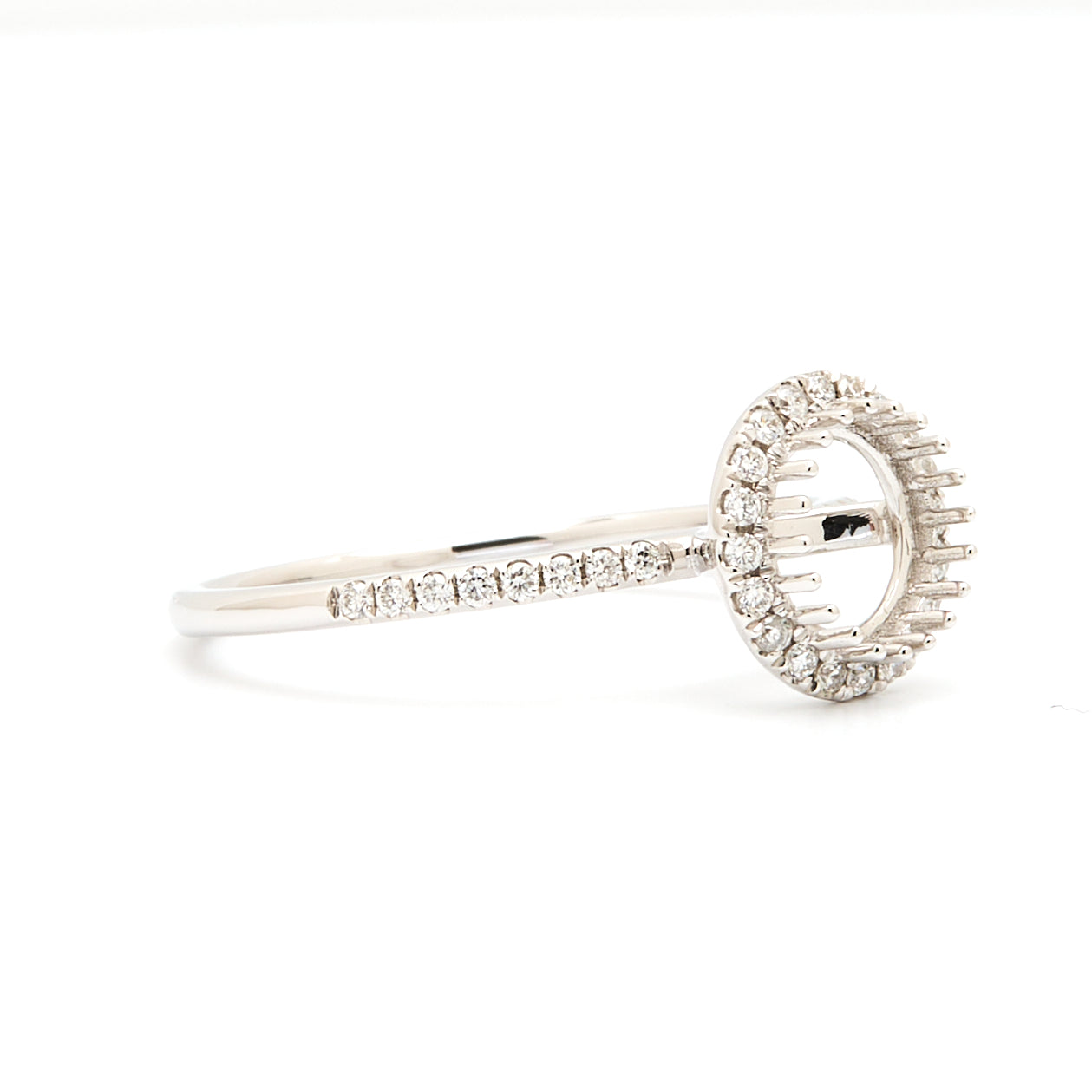 18K Gold Natural Diamond Nova Ring Mount MR016 - RM5014 - FABER JEWELS