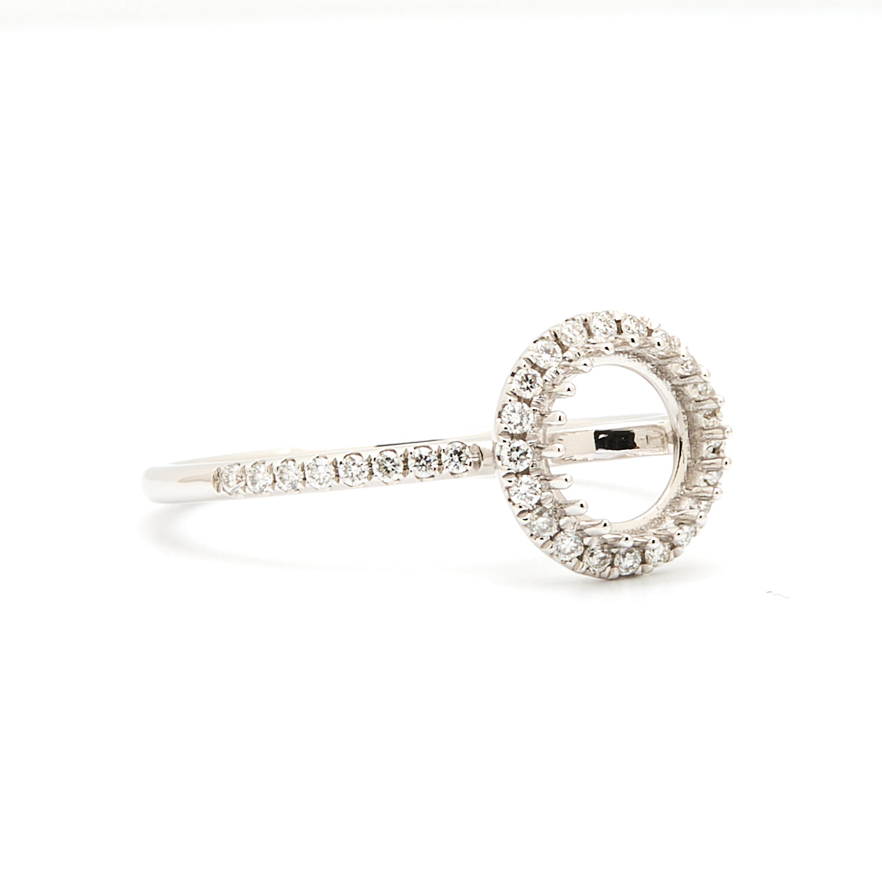18K Gold Natural Diamond Nova Ring Mount MR016 - RM5014 - FABER JEWELS