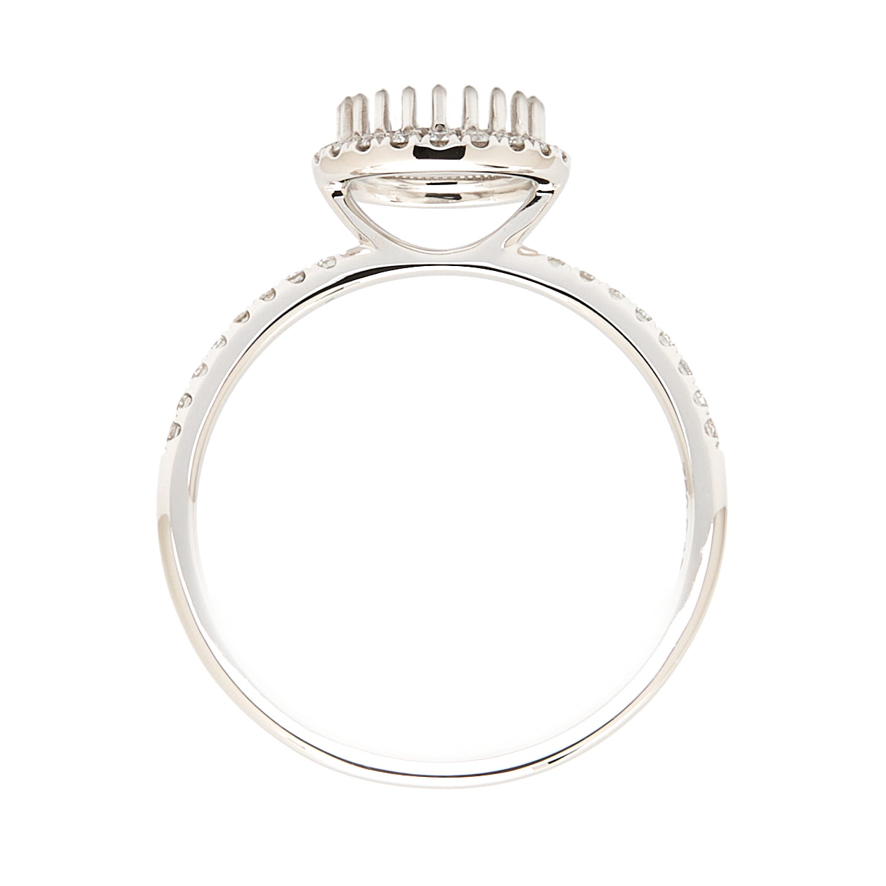 18K Gold Natural Diamond Nova Ring Mount MR016 - RM5014 - FABER JEWELS