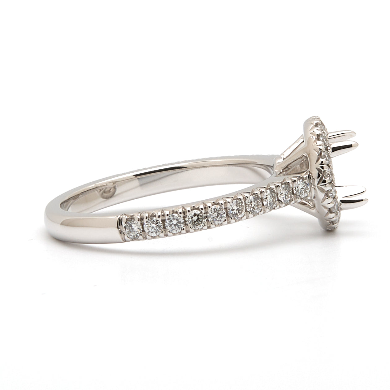 18K Gold Natural Diamond Lunaria Ring Mount MR017 - RM5079 - FABER JEWELS