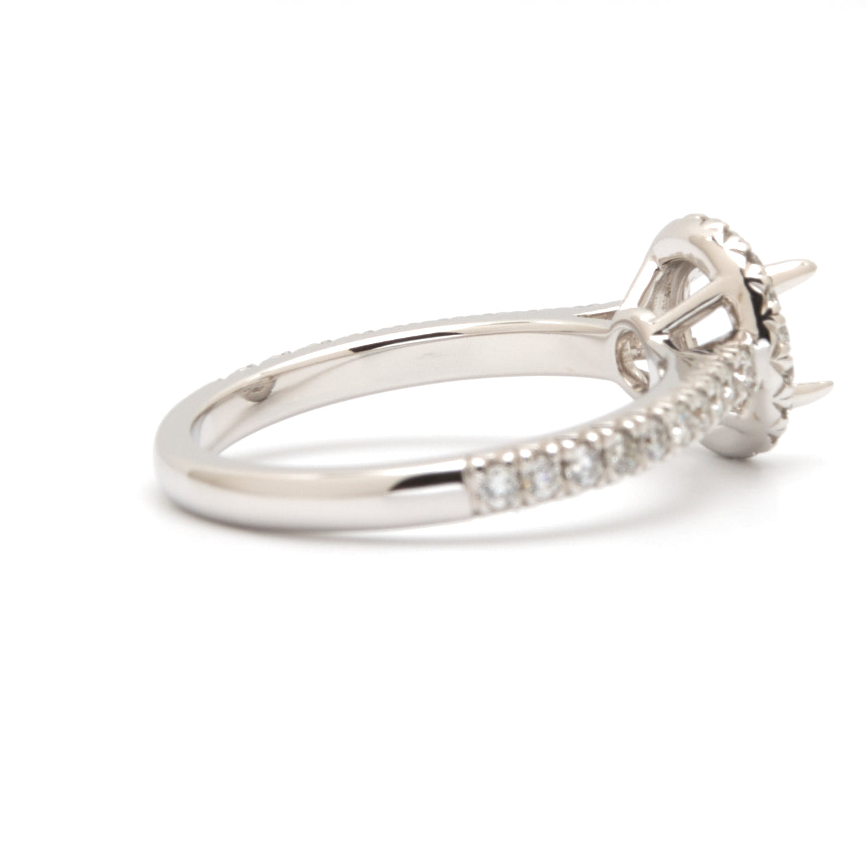 18K Gold Natural Diamond Lunaria Ring Mount MR017 - RM5079 - FABER JEWELS
